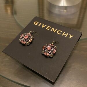 Givenchy Pink and Purple Floral Earrings